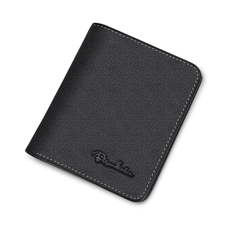 Portefeuille en cuir véritable - L'élégant™ noir v1