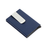 Porte-cartes avec pince à billet RFID - Le secur™ bleu