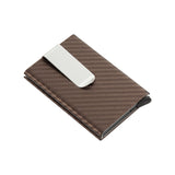 Porte-cartes avec pince à billet RFID - Le secur™ brun