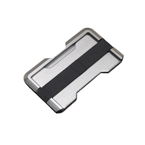 Porte-cartes en aluminium - Le rock™ gris