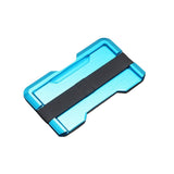 Porte-cartes en aluminium - Le rock™ bleu
