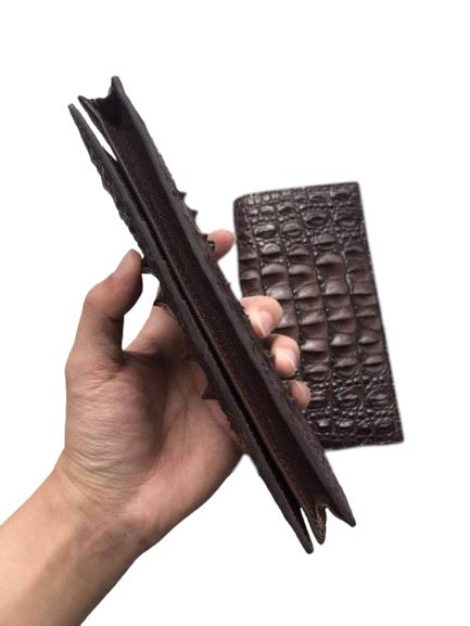 Porte-cartes en cuir véritable de crocodile | Édition limitée - L’Absolu™