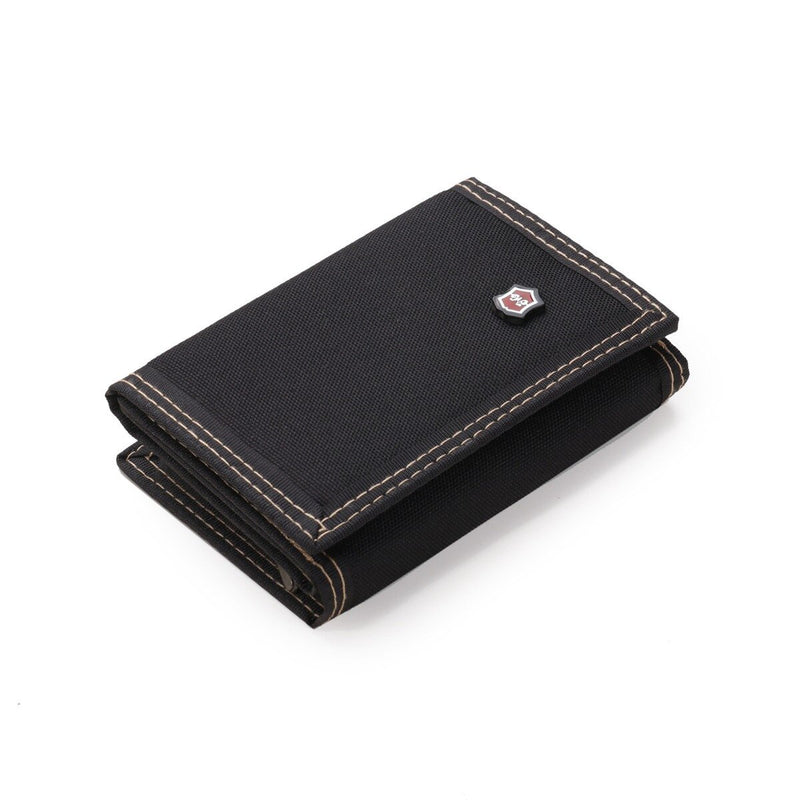 Porte monnaie en tissu couleur unie - Le Classique™ noir