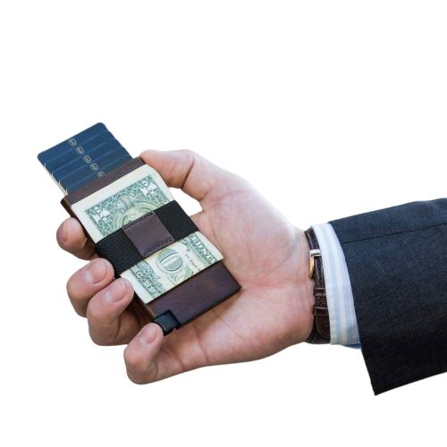 Porte-cartes en cuir RFID - Le Classique™