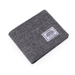 Portefeuille en tissu couleur chinée - L’unique™ gris