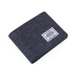 Portefeuille en tissu couleur chinée - L’unique™ bleu