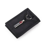 Porte monnaie en tissu avec porte clés - L’unique™ noir