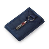 Porte monnaie en tissu avec porte clés - L’unique™ bleu