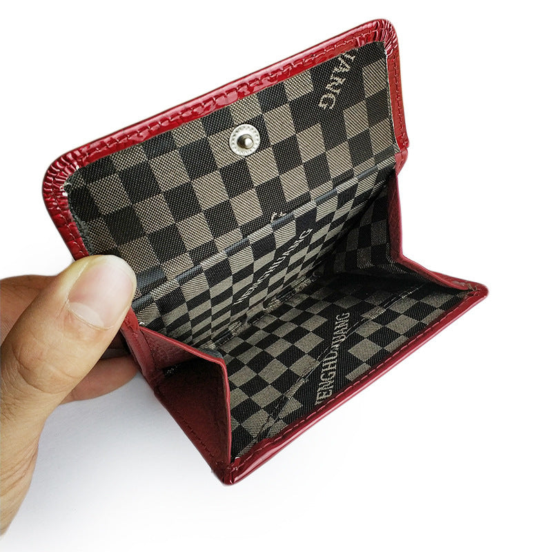 Petit portefeuille en cuir véritable crocodile - L’Absolu™
