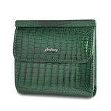Petit portefeuille en cuir véritable crocodile - L’élégant™ vert