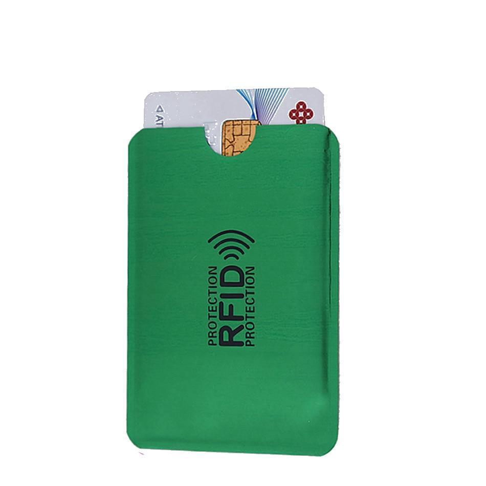 Porte-cartes RFID en métal plastifié - Le Secur™ vert