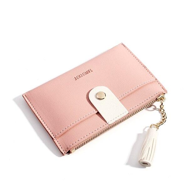 Portefeuille en simili cuir fin avec pendentif - Le Classique™ rose