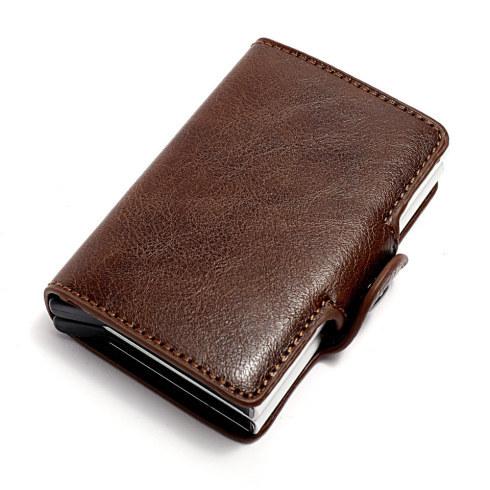 Porte-cartes double en métal RFID - Le Secur™ café