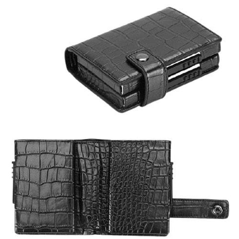 Porte-cartes anti RFID en et PU (Noir, Aluminium, 99g) comme goodies  publicitaires Sur