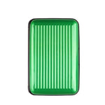 Porte-cartes en métal rigide RFID - Le secur™ vert