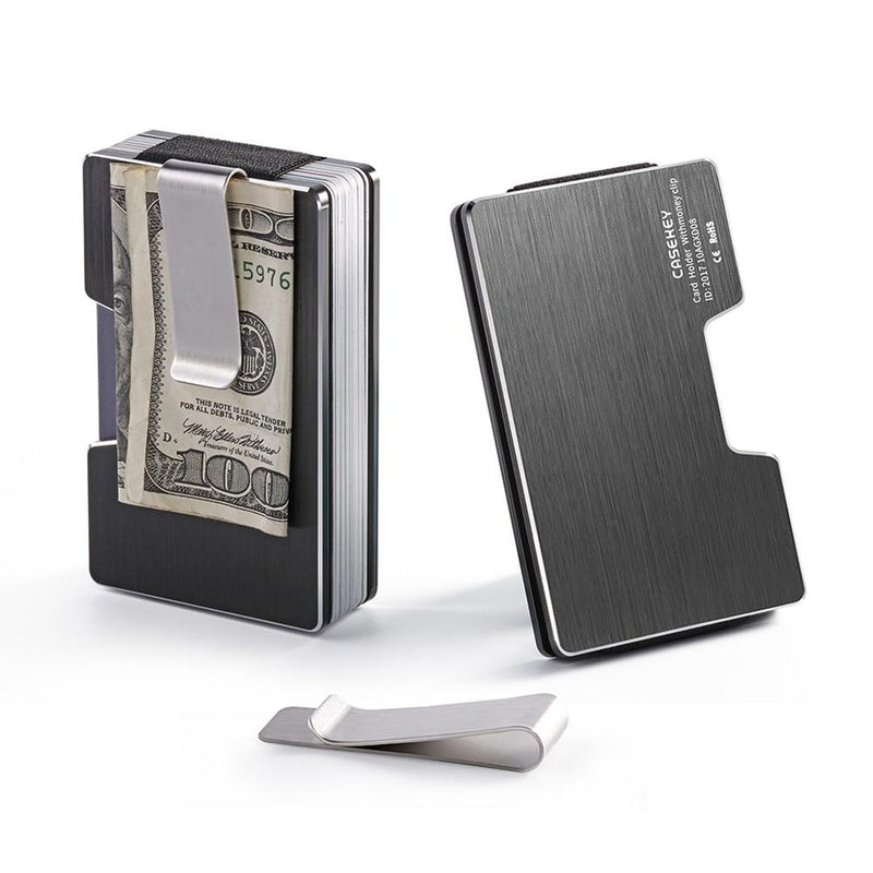 Porte-cartes métal avec pince à billet RFID - Le secur™