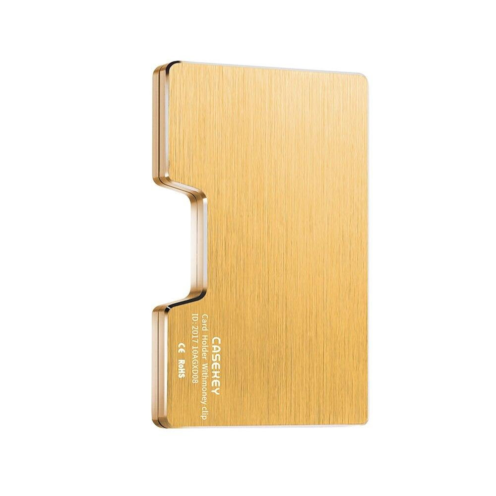 Porte-cartes métal avec pince à billet RFID - Le Titan™ or