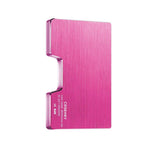 Porte-cartes métal avec pince à billet RFID - Le secur™ rose