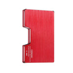 Porte-cartes métal avec pince à billet RFID - Le secur™ rouge
