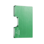 Porte-cartes métal avec pince à billet RFID - Le secur™ vert