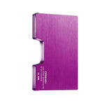 Porte-cartes métal avec pince à billet RFID - Le secur™ violet