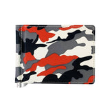 Porte-cartes en simili cuir camouflage - L’essentiel™ rouge