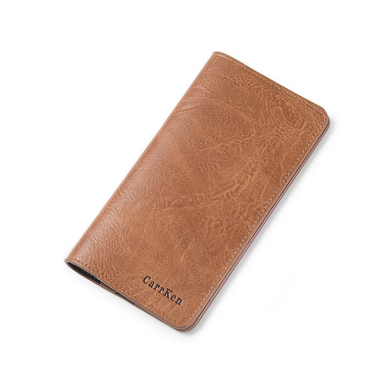 Porte-cartes fin grande capacité - Le Classique™ brun