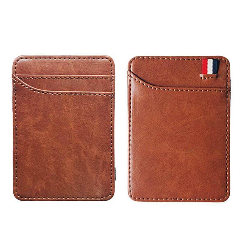 Porte-cartes en simili cuir fin classique - Le Classique™