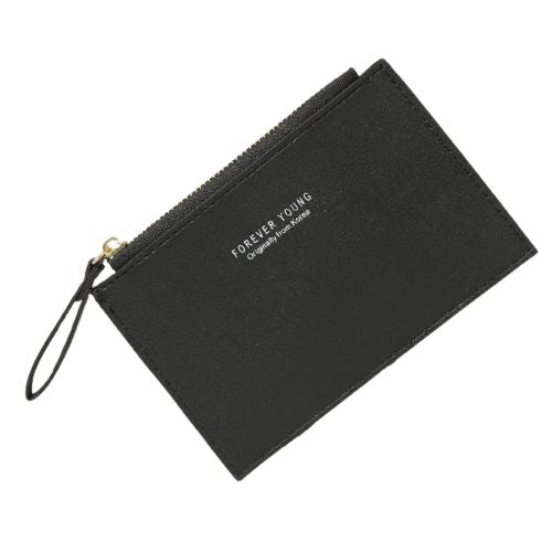 Portefeuille en simili cuir fin - L’unique™ noir