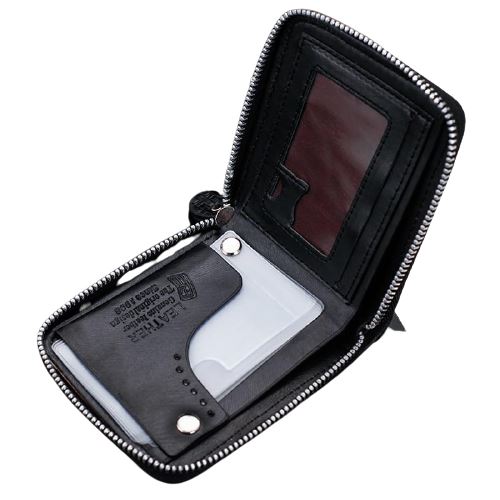 Porte-cartes compact à glissière - Le Classique™