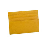 Porte-cartes en cuir ultra fin - L’absolu™ jaune