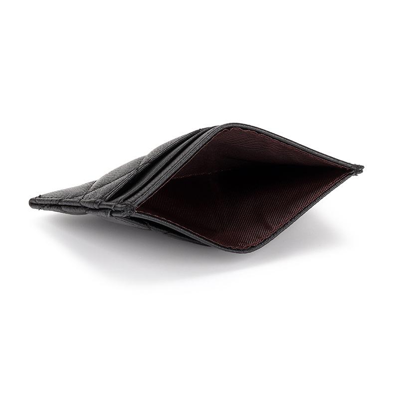 Porte-cartes en cuir véritable fin - Le Classique™