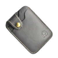 Porte-cartes en cuir véritable extra fin - L’absolu™ gris