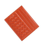 Porte-cartes en cuir véritable fin - L’absolu™ orange