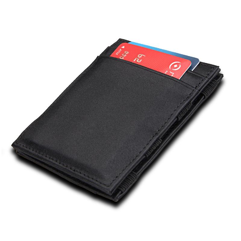 Porte-cartes en cuir véritable voyage - L’absolu™ noir