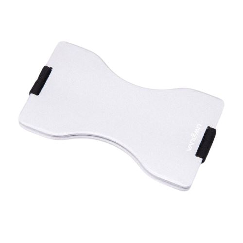 Porte-cartes en métal avec élastique RFID - Le Secur™ blanc