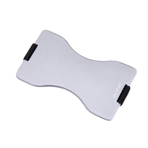 Porte-cartes en métal avec élastique RFID - Le Secur™ gris