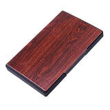 Porte-cartes en métal design - Le rock™ bois rouge