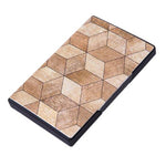 Porte-cartes en métal design - Le rock™ patchwork bois