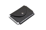 Porte-cartes en métal et simili cuir RFID - Le secur™ noir