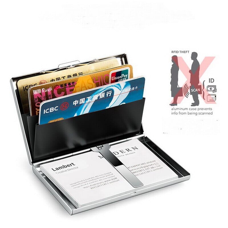 Porte-cartes en métal voyage RFID - Le Titan™