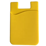 Porte-cartes en silicone pour smartphone - L’essentiel™ jaune