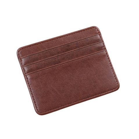 Porte-cartes en simili cuir lisse fin - L’essentiel™