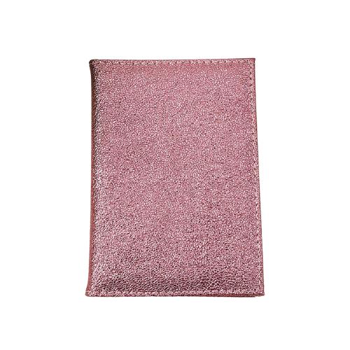 Porte-cartes en simili cuir brillant - Le Classique™ rose