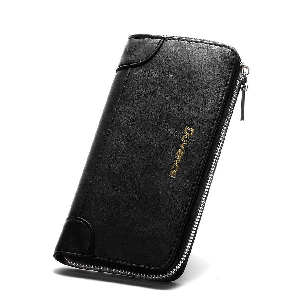Porte-cartes long vintage - Le Classique™ noir