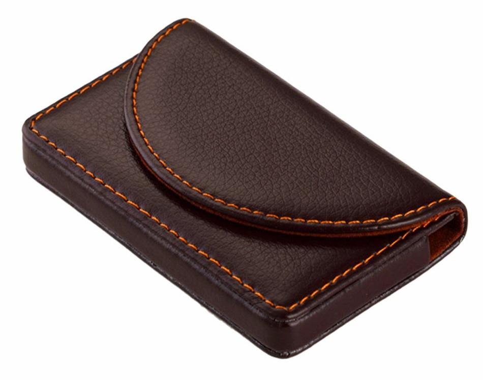 Porte-cartes en simili cuir classique - Le Classique™ café
