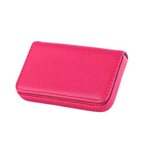 Porte-cartes compact en divers coloris - Le Classique™ rose rouge