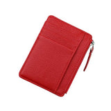 Porte-cartes fin en simili cuir - L’essentiel™ rouge