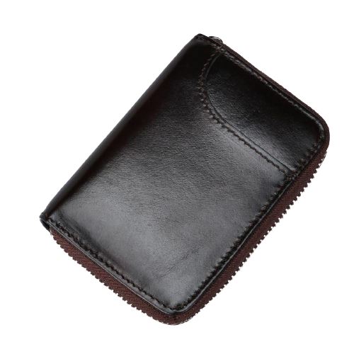 Porte-cartes en cuir anti-piratage - Le Classique™ café