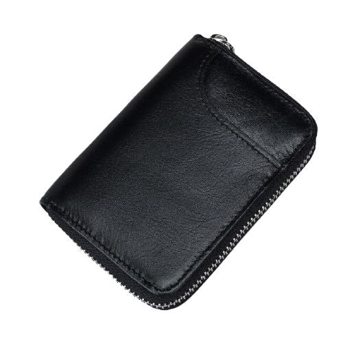Porte-cartes en cuir anti-piratage - Le secur™ noir